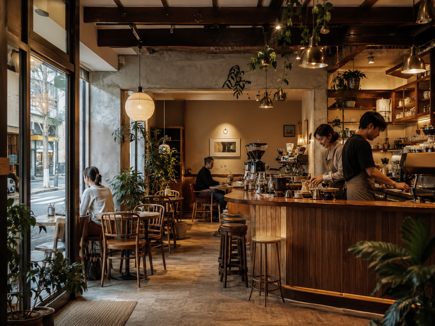 レトロカフェの風景