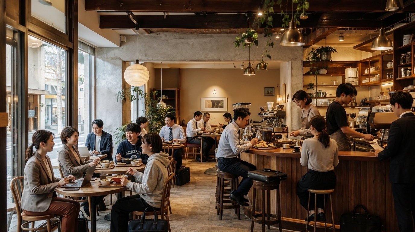 喫茶店の店内